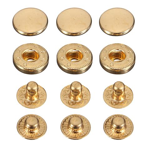 15x Push Button Snap Buttonless Snap Button 10mm For Gold Color E6y7 Ebay