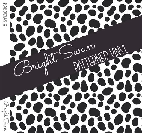 Patterned Vinyl And Htv Black Overlay 58 Bright Swan