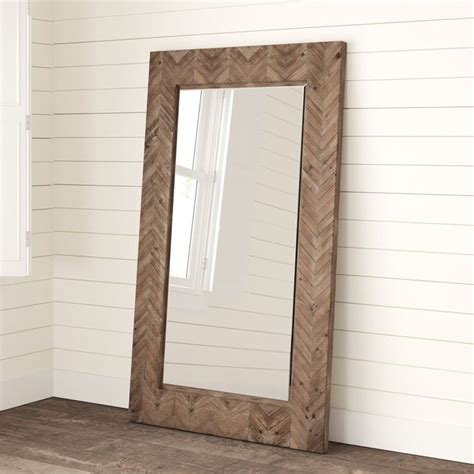 Discover the design world's best beveled glass wall mirrors at perigold. Demarcus Chevron Coastal Beveled Full Length Mirror ...