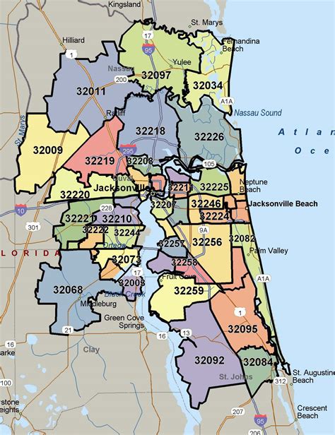 Jacksonville Florida Zip Code Map Maps Location Catalog Online
