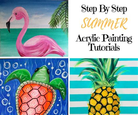 Summer Canvas Paintings Step By Step Painting With Tracie Kiernan