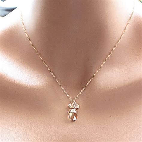 Bridesmaids Gift Set Four Gold Initial Necklaces Etsy