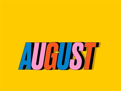 August By Mat Voyce On Dribbble