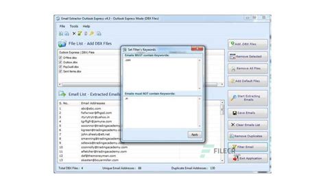 Technocom Email Extractor Outlook Express 43 Filecr