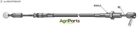 Push Pull Control Cable 2200 Agriparts