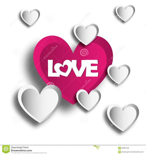 Illustration Vector Graphic Hearts Love And Romantic Stock
