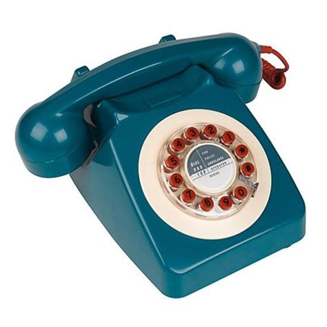Wild And Wolf 746 1960s Corded Telephone In Petrol From John Lewis