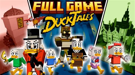 Minecraft X Ducktales Full Gameplay Playthrough Full Game Youtube