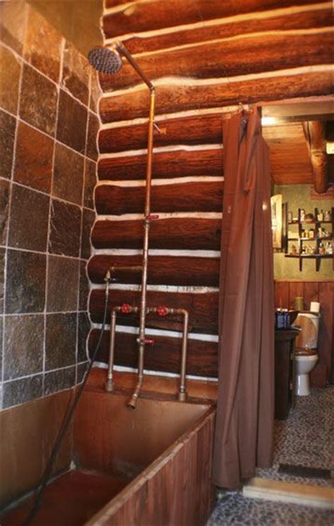 Pool waterfall ideas, outdoor shower stalls rustic outdoor shower ideas. Rustic bathroom | Shower plumbing, Rustic bathrooms ...