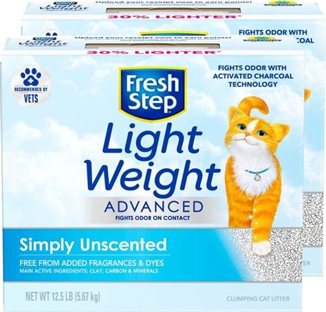 Fresh Step Advanced Lightweight Simply Unscented Clumping Cat Litter