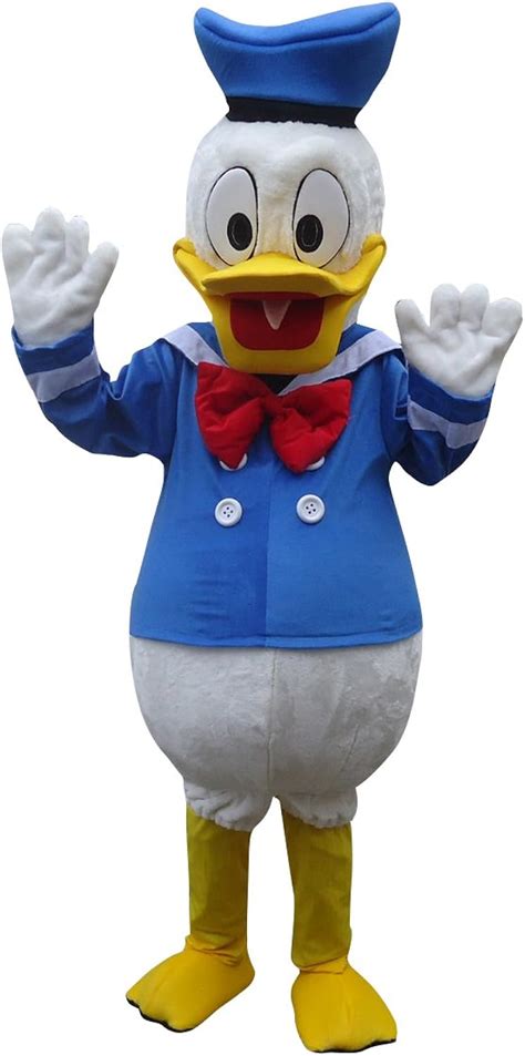 Donald Duck Adult Mascot Costume Cosplay Fancy Dress Outfit