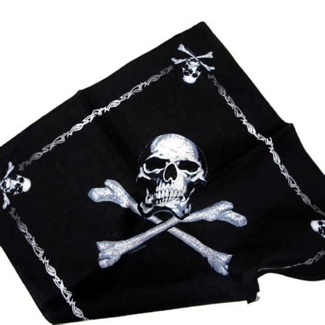 スカル海賊旗 バンダナ 22インチ四方 ロスコ Rothco Jolly Roger Bandana Usa直輸入 エフ スリーズィー