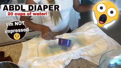 This Abdl Diaper Rearz Safari Has 20 Cups Water 💦 Adult Diaper Absorption Test Youtube