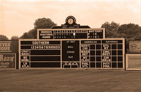Vintage Baseball Scoreboard Photograph By Frank Romeo Fine Art America