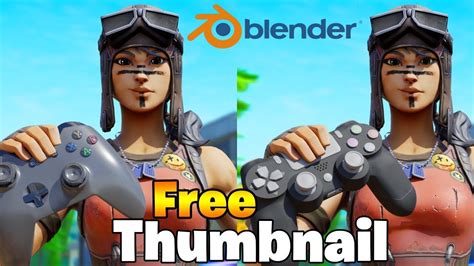 Free Thumbnail Renegade Raider Skin W Ps4 And Xbox In Blender