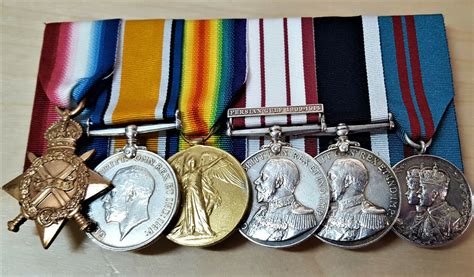 Ww1 Royal Navy Medal Group To Chief Stoker King From Brighton Persian
