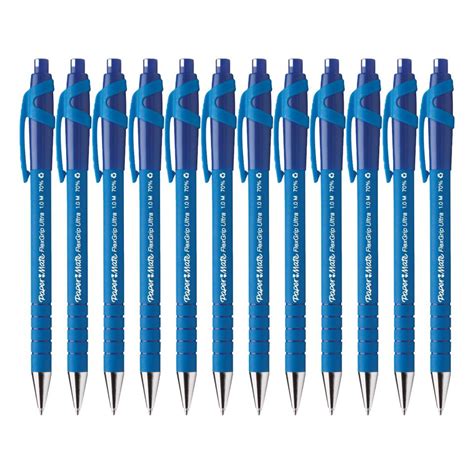 Papermate Flexgrip Ultra Retractable Ballpoint Pen Medium 10mm Blue