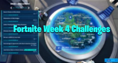 Fortnite Chapter 2 Season 4 Week 4 Challenges Available
