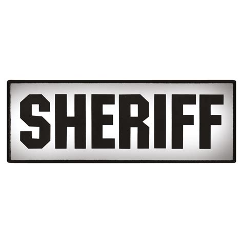 3 12 X 11 34 Sheriff Dept Patch Silk Screen Premier Emblem