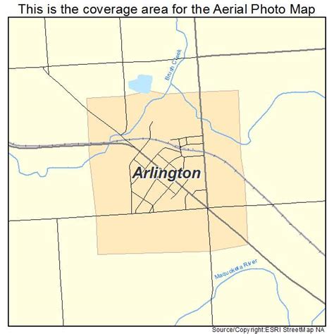 Aerial Photography Map Of Arlington Ia Iowa