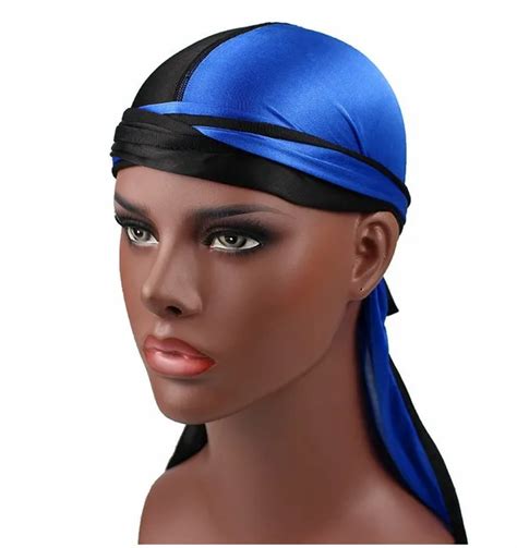 Unisex Silky Bandanas Hats Women Solid Nylon Head Wrap Bandana Caps Chic Turban Doo Durag