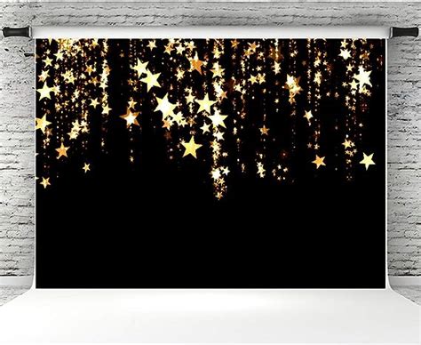 Gold Stars Backdrops For Photographers 7x5ft Vinyl