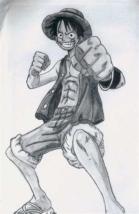 30 Sketch One Piece Luffy Drawing Arfaanmahrianne