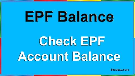 How To Check Balance In Epf Account Download Epf Passbook Print Epf