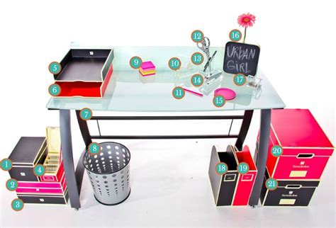 Girly Office Desk Accessories Blu Monaco Office Supplies Pink Desk