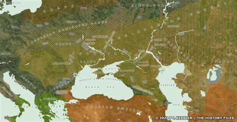 Map Of The Scythian Lands Around 500 Bc