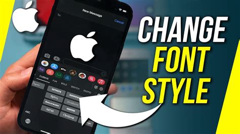 How To Change Iphone Font Style Youtube