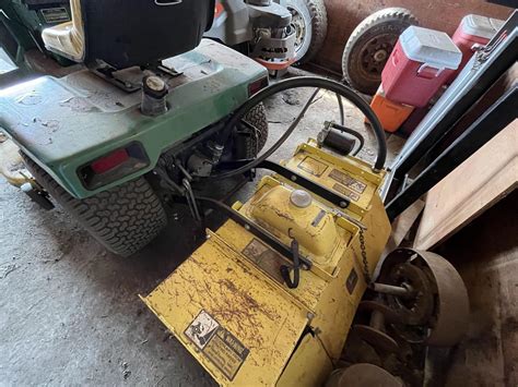 John Deere 316 Mower With Rototiller Hook Ups For Snow Blower