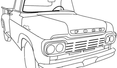 Ford Trucks Coloring Pages Download And Print For Free