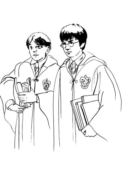 Planse De Colorat Cu Harry Potter De Colorat P