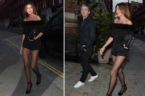 Noel Gallaghers Wife Sara Macdonald Shows Off Her Endless Legs On A