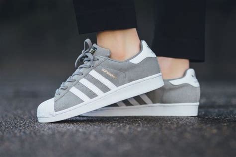 Keep It Fresh With The Adidas Originals Superstar Suede Solid Grey