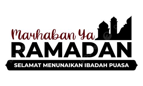 Hình ảnh Văn Bản Marhaban Ya Ramadhan Có Thể Chỉnh Sửa Vectơ Png