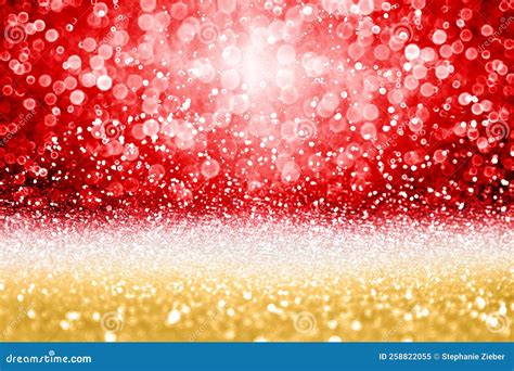 Red Gold Glitter Sparkle Background For Christmas Or New Year Glam
