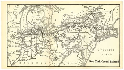 New York Railroad System Map 1923 Wardmapsts By Wardmaps Llc