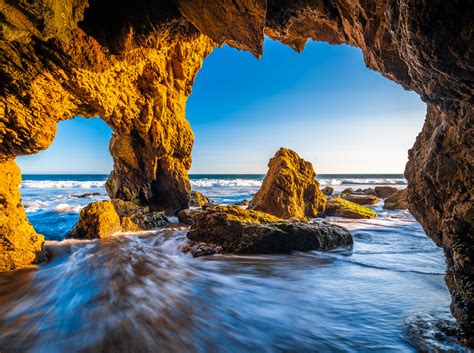 Malibu Beach Sea Cave El Matador State Beach Ocean Art Sea Flickr