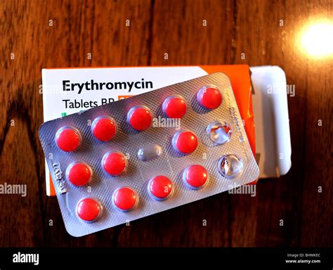 Erythromycin Macrolide Antibiotic Tablets Used For The Treatment Of