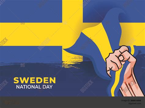 Previously called swedish flag day (svenska flaggans dag), the swedish parliament changed the name to its. National Day Sweden ( Vector & Photo (Free Trial) | Bigstock