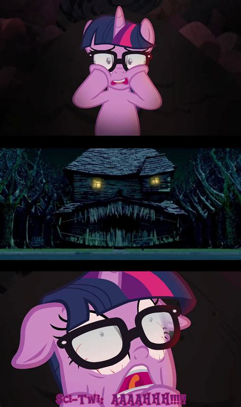 Monster House Scares Pony Sci Twi By Disneyponyfan On Deviantart