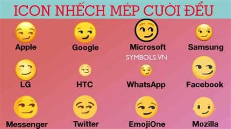 Icon Nhếch Mép Biểu Tượng Nhếch Mép ️️ Icon Cười Đểu