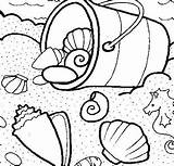 Pages Beach Sea Coloring Oceans Shell Seas Coloringpagesonly sketch template