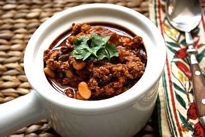 Smoky Turkey Chili Recipe With Chipotle Peppers Black White Beans