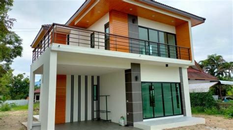 Two Storey Residential House With Splendid Exterior Pinoy House Plans