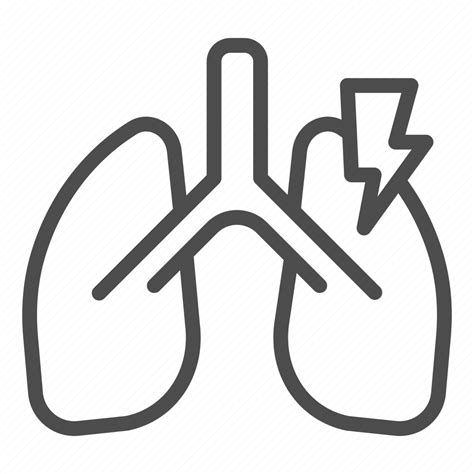 Virus Lungs Pneumonia Sick Disease Pain Organ Icon Download On