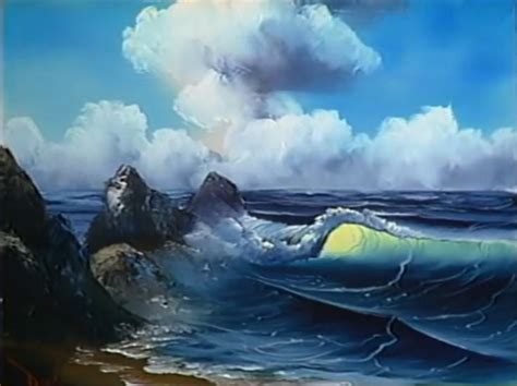 Bob Ross Waves Of Wonder Seascape The Joy Of Painting Lake Painting