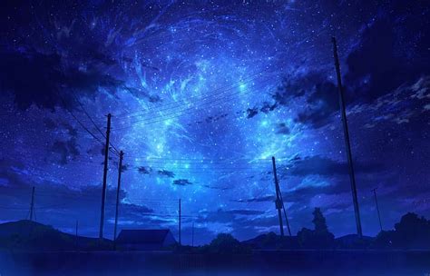 12 Starry Night Anime Wallpaper Anime Top Wallpaper